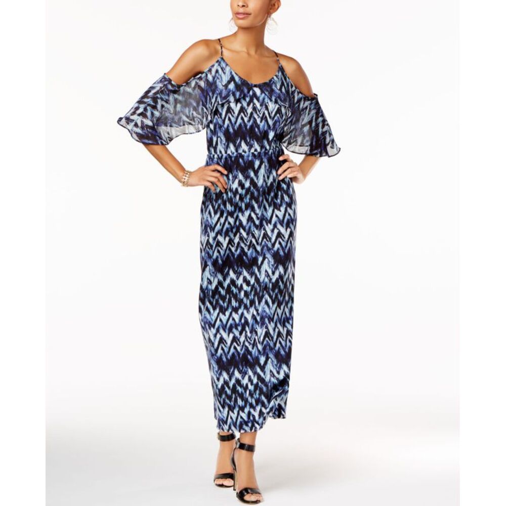 NY Collection Cold Shoulder Maxi Dress